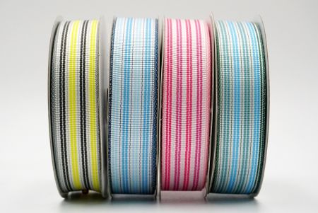 three color plain weaving ribbon